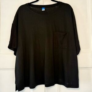 Old Navy NWT Women's XL Tall Black Pocket Tee